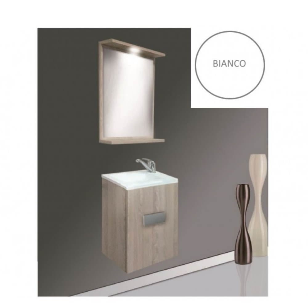 Pensile bagno Blanca 30x17x70h bianco larice