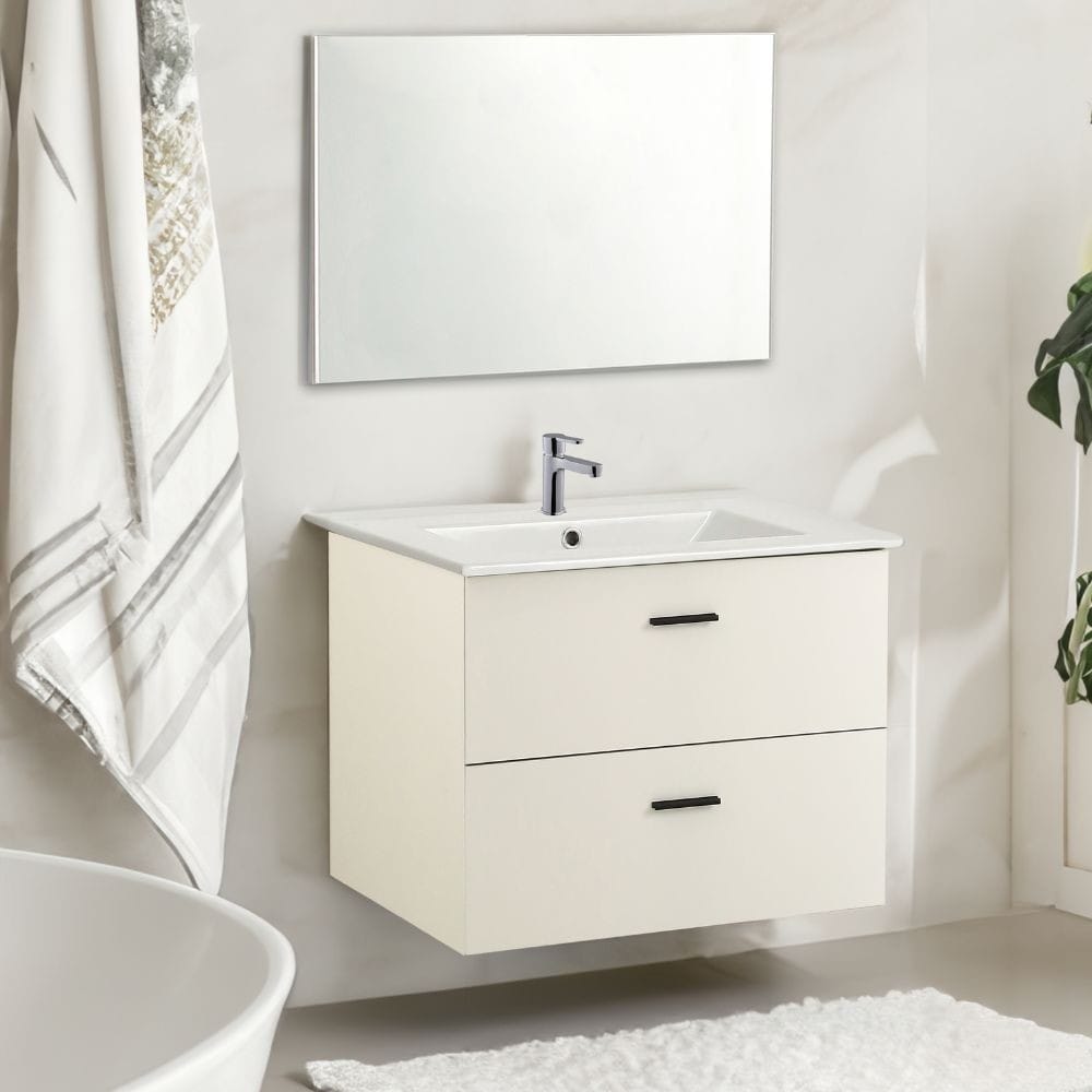 Mobile bagno Ponza 2 olmo con specchio - Facile Living